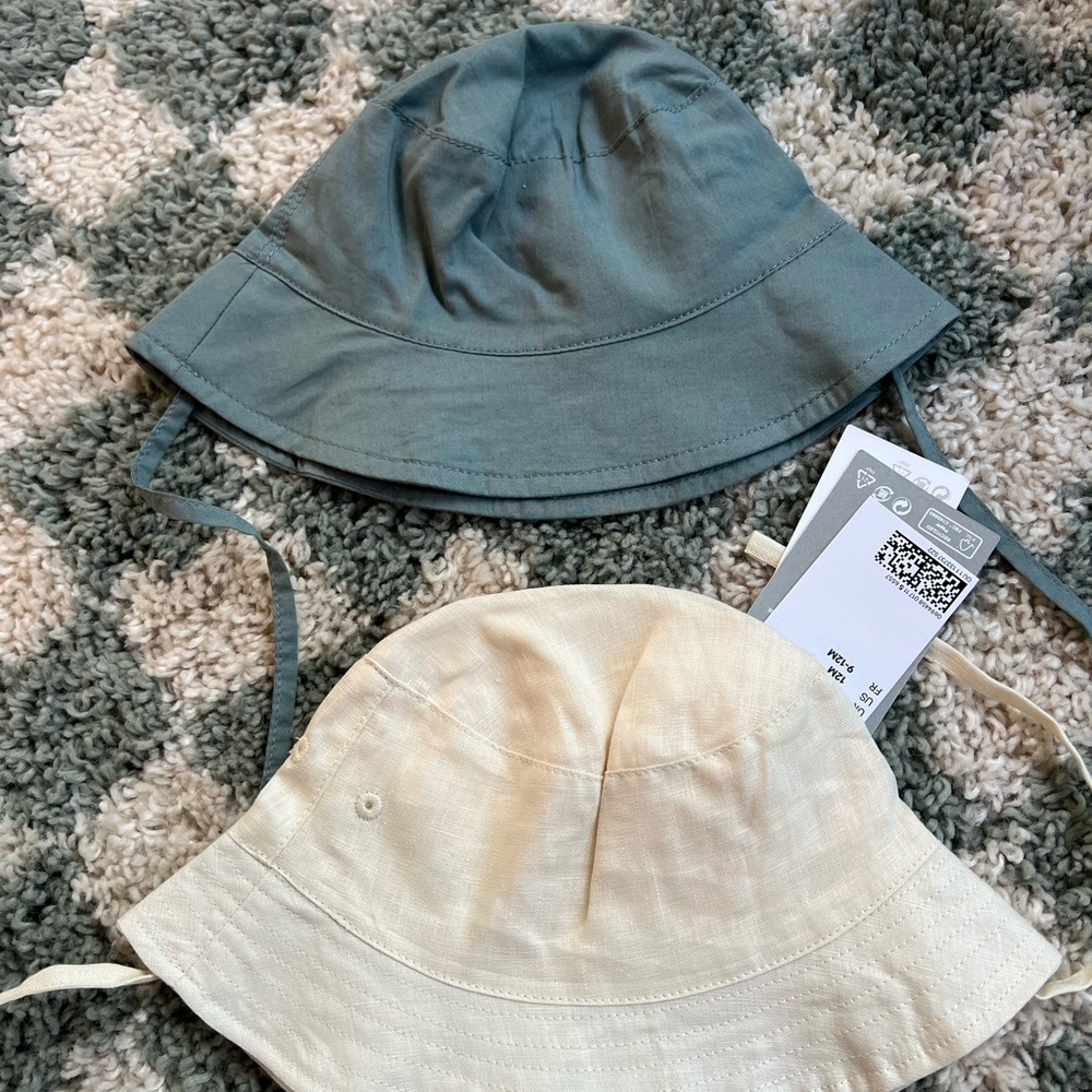 H&M Linen Baby Sun hats 2 - Picture 3 of 7